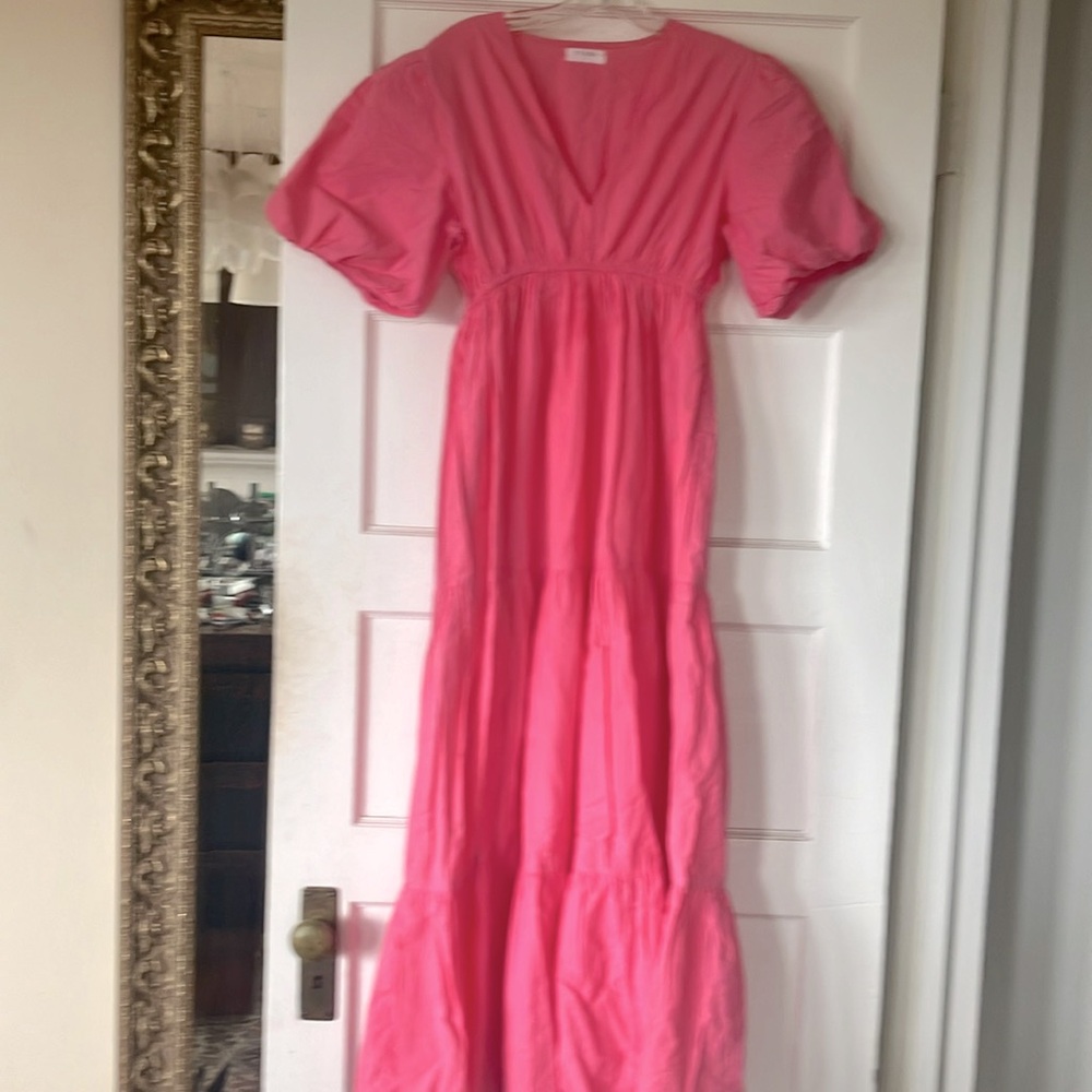 Pretty in pink maci dress with pockets